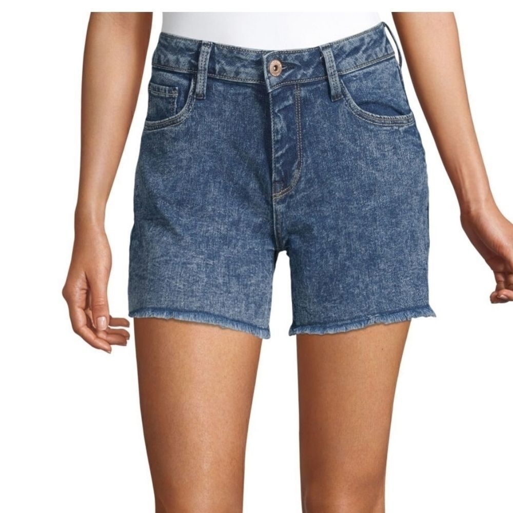 Arizona Womens Mid RiseDenim Short- - Picture 2 of 10